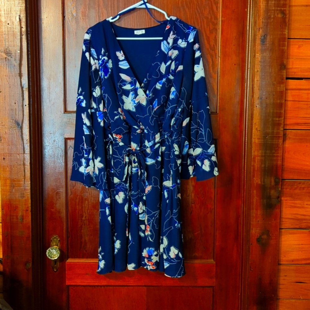 Blue Floral Dress size 16